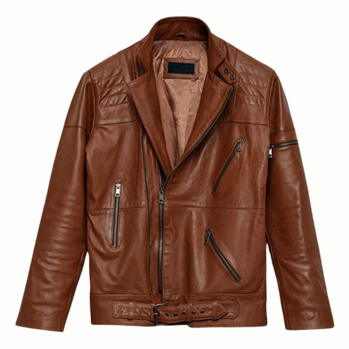 Men's Brown Eclipse Biker Leather Jacket