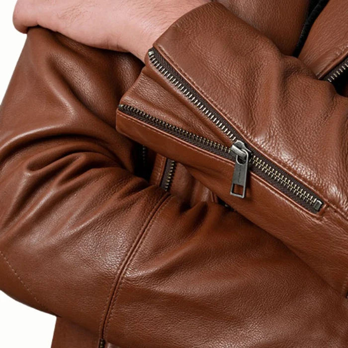 Men's Brown Eclipse Biker Leather Jacket