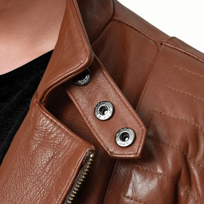 Men's Brown Eclipse Biker Leather Jacket
