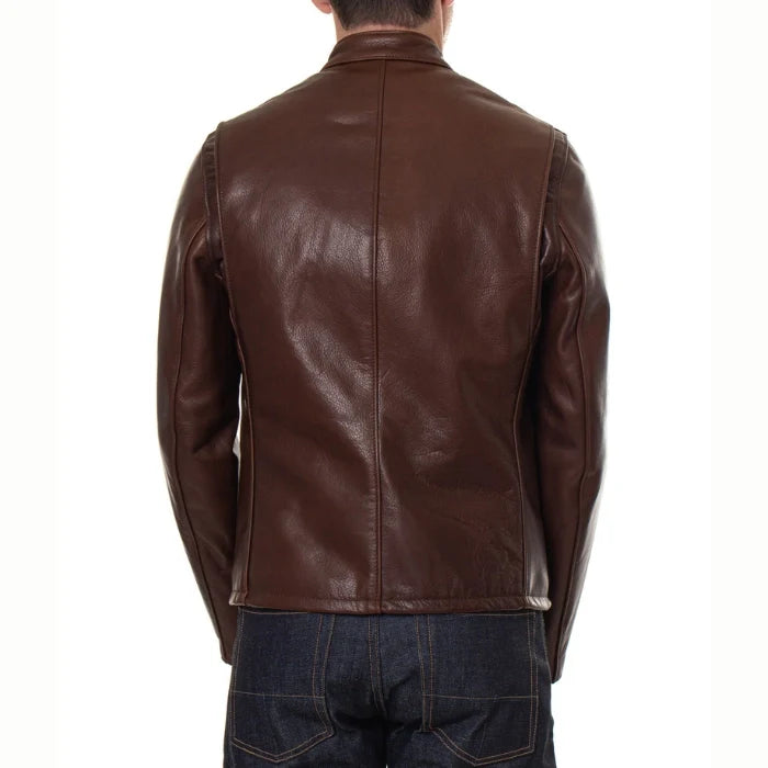 Men's Dark Brown Onyx Leather Jacket