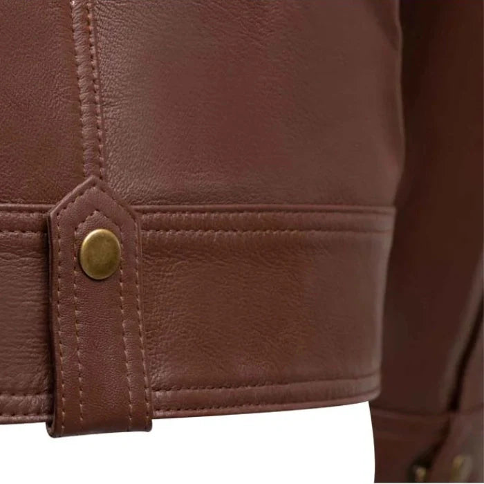 Men's Brown Obsidian Biker Leather Jacket