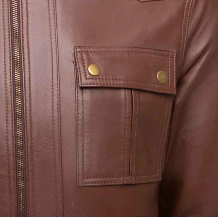 Men's Brown Obsidian Biker Leather Jacket