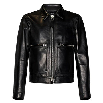 Stealth Luxe Black Leather Jacket
