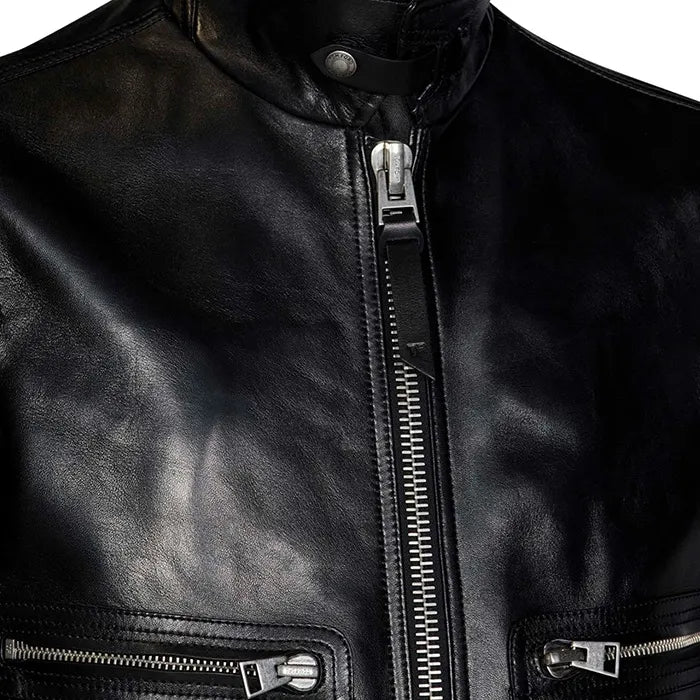 Stealth Luxe Black Leather Jacket